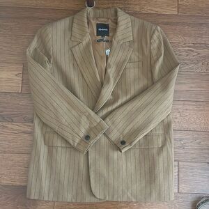 NEVER WORN: SIZE 14 MADEWELL PINSTRIPE BLAZER